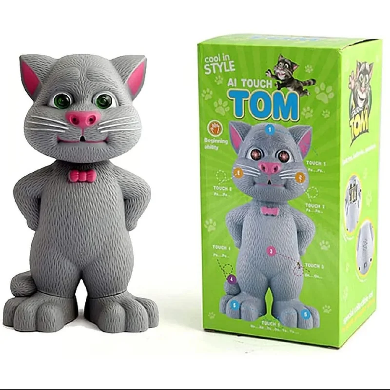 AI Touch Tom Interactive Talking Cat Toy - Educational & Fun for Kids